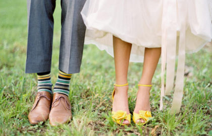 Chaussettes et chaussures assorties