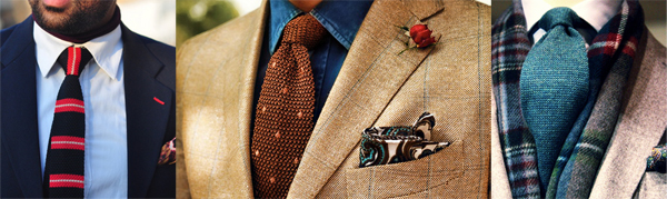 cravate texturée