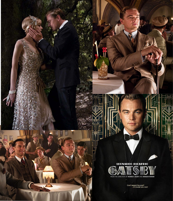 2013 Gatsby le magnifique Dicaprio Gatsby le magnifique affiche style costume homme