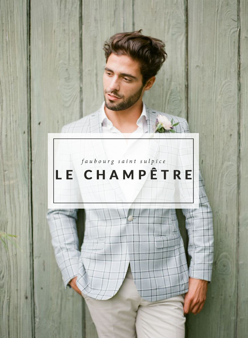 Mariage d'inspiration - Le Champêtre - The Men Times par Faubourg Saint Sulpice - Photo: Greg Finck