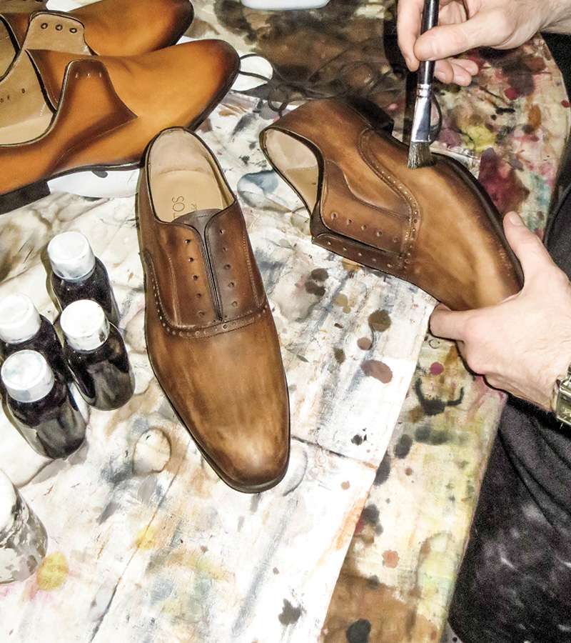 soulier patiné