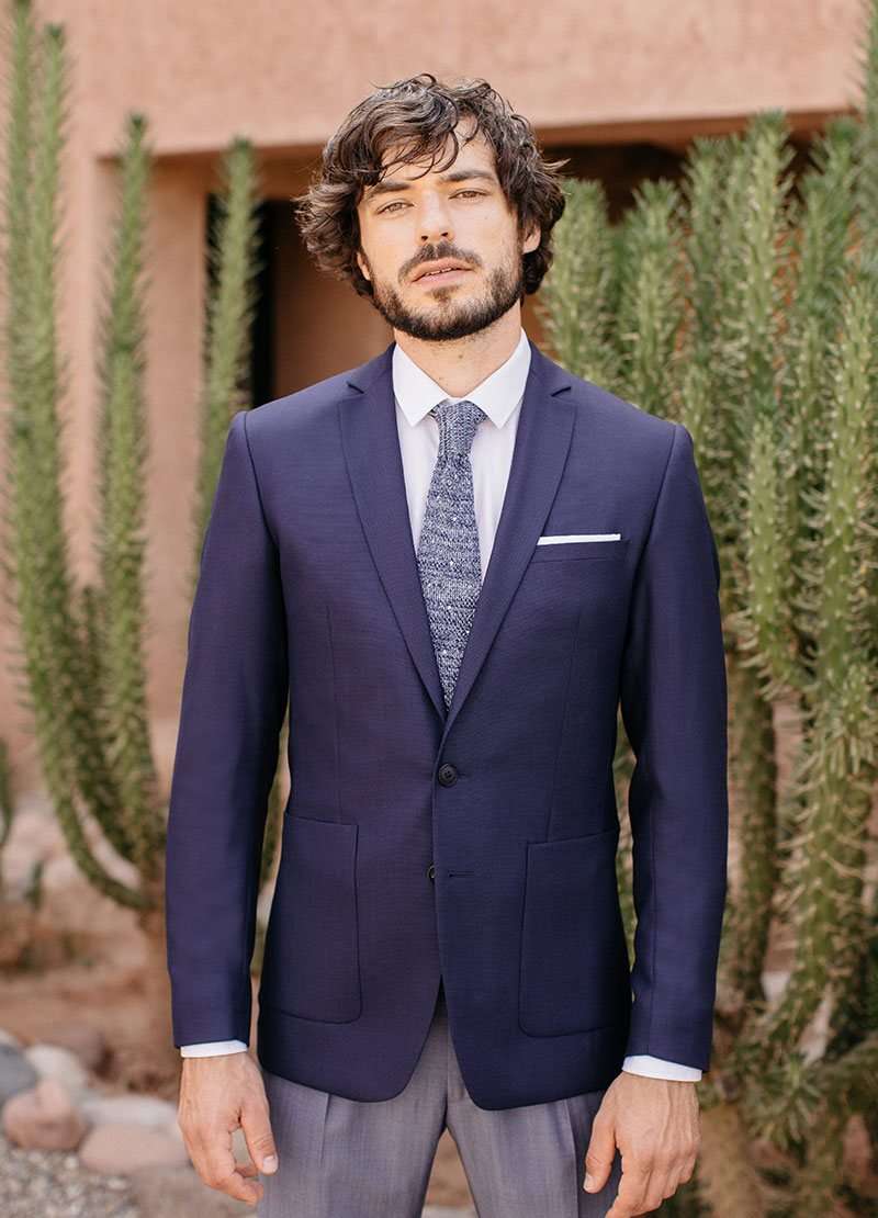 Costume Deux-pièces Homme Bayard - Taille L - Gris - Occasion Très Bon état