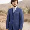 costume sur mesure 3 pièces denim bleu
