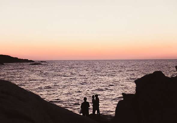 couché de soleil corse