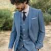 Look_2_Voile costume sur mesure bleu