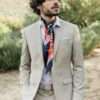 costume sur mesure beige