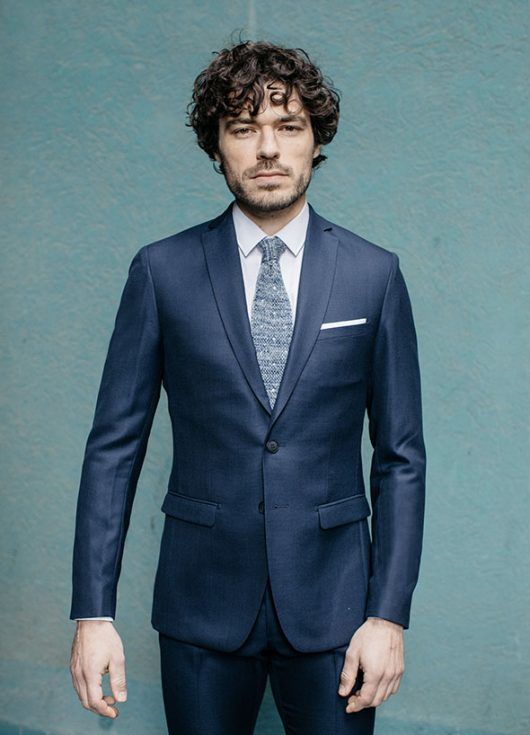 costume sur mesure bleu faubourg saint sulpice