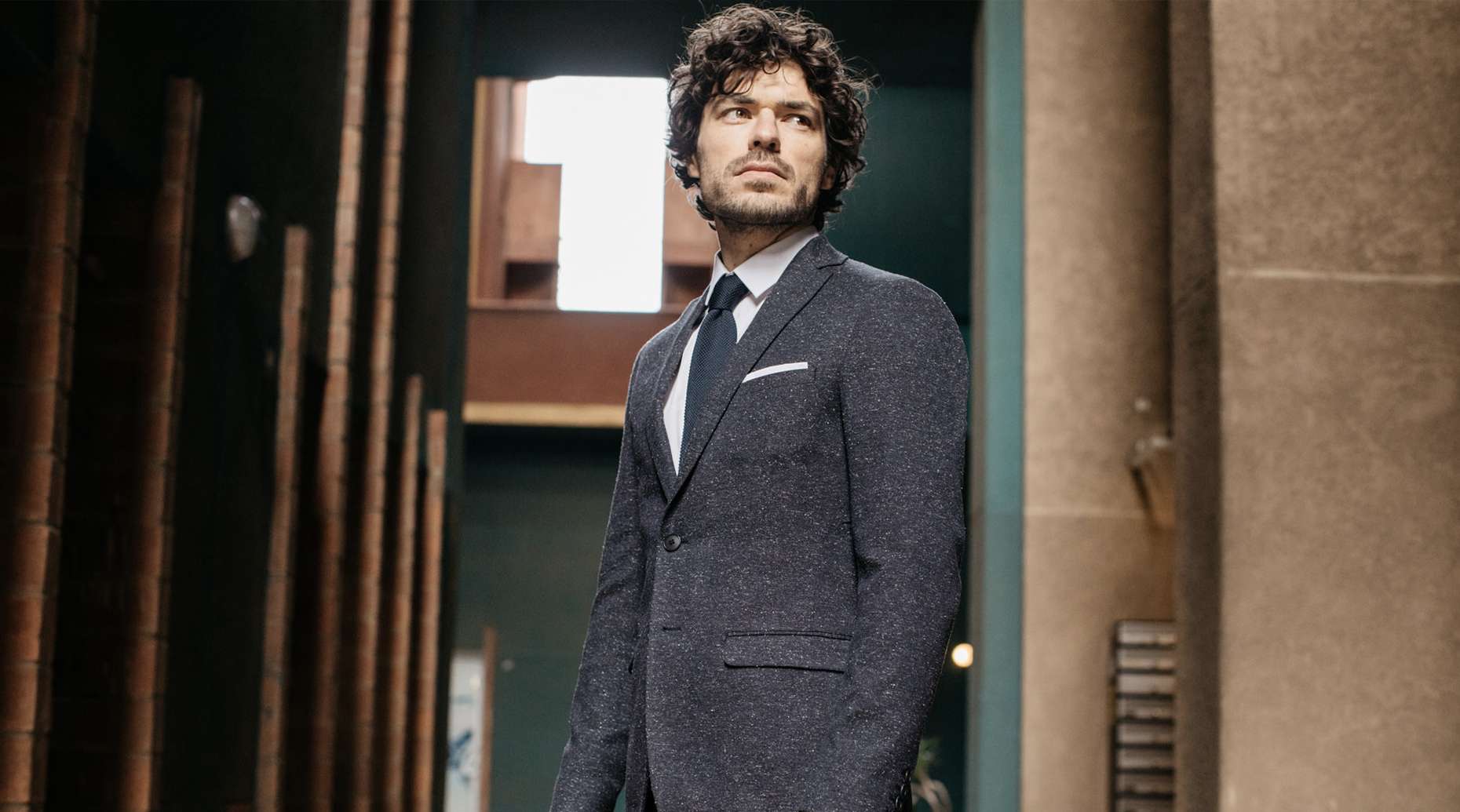 Costume sur mesure chiné