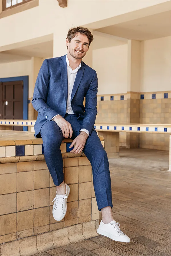 Tailleur bleu roi outlet